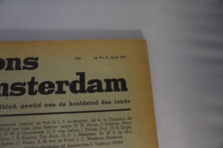 Losse nummers Ons Amsterdam 1958 tot 2018