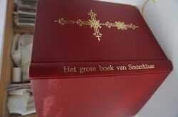 kunstlederen rood sinterklaasboek