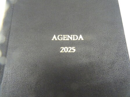 2025 Buroagenda leer