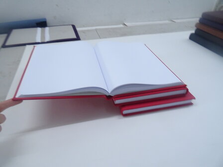 Rood lederen dummy boek