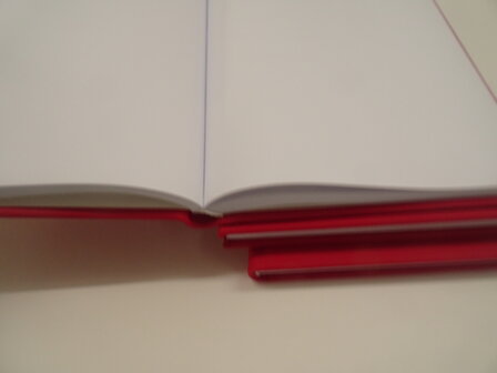 Rood lederen dummy boek