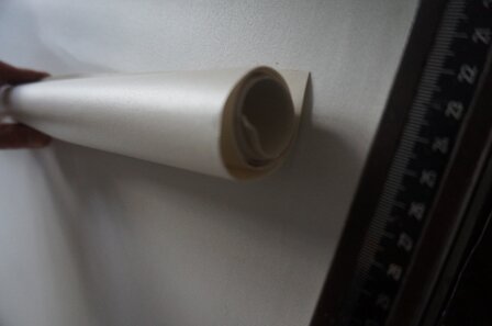 Wit metallic buckram linnen