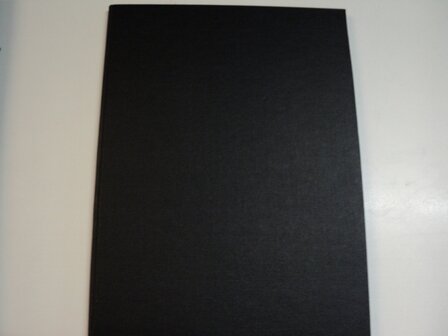 A4 zwart linnen boek