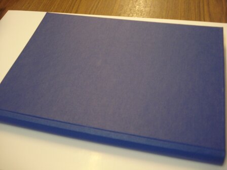 blauwe linnen dummy a4