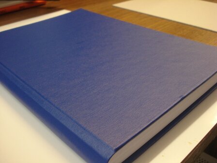 blauwe linnen dummy a4