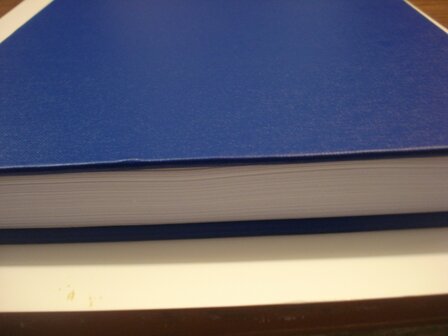 blauwe linnen dummy a4