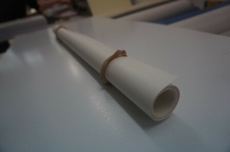 Mondial wit buckram linnen