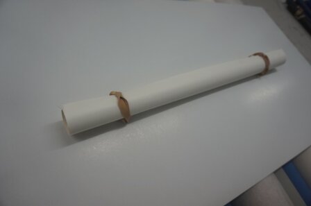 Mondial wit buckram linnen