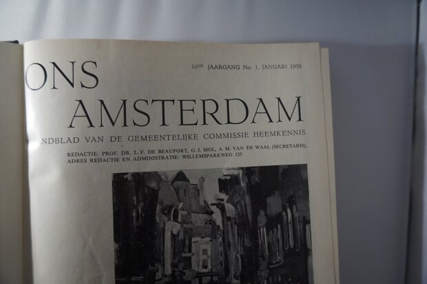 Ingebonden Ons Amsterdam jaargang 10 1958