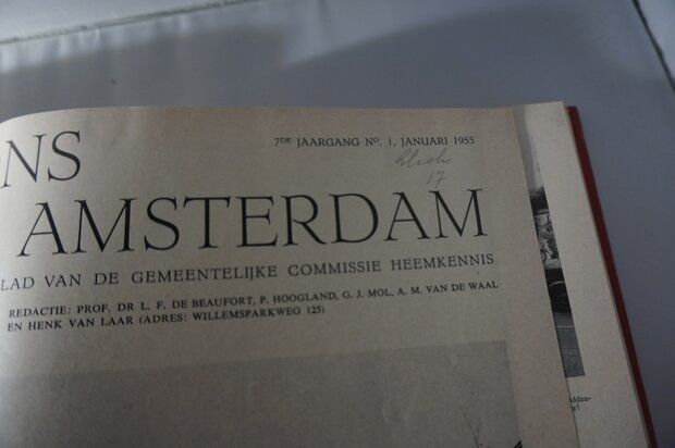 Ingebonden Ons Amsterdam jaargang 7 1955