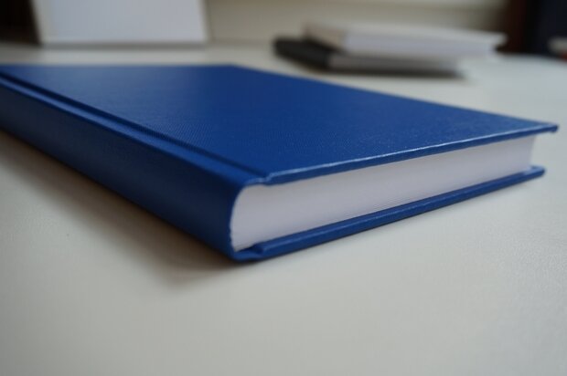 blauw notitieboek a5