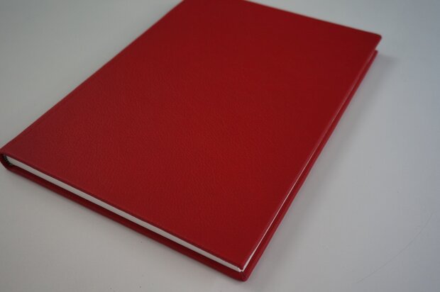 Rood lederen dummy boek