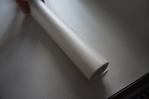 Wit metallic buckram linnen
