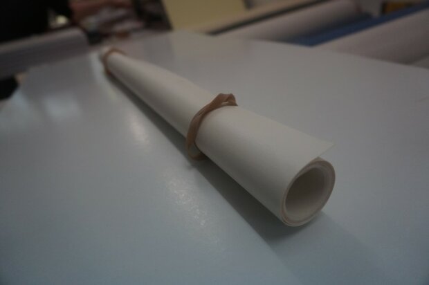 Mondial wit buckram linnen